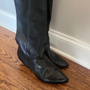 Schitz black tall boot